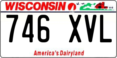WI license plate 746XVL