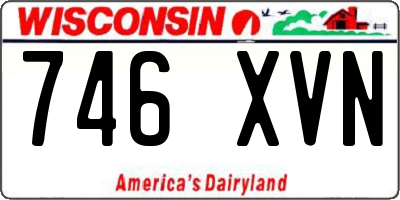WI license plate 746XVN