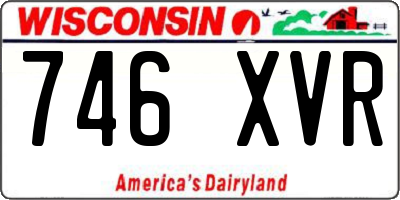 WI license plate 746XVR