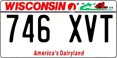 WI license plate 746XVT