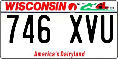 WI license plate 746XVU