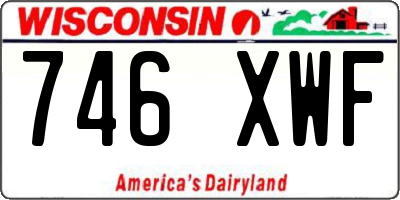 WI license plate 746XWF