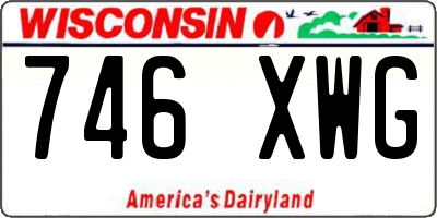 WI license plate 746XWG