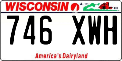 WI license plate 746XWH