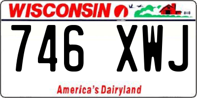 WI license plate 746XWJ