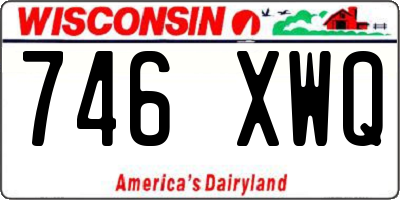 WI license plate 746XWQ