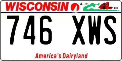 WI license plate 746XWS