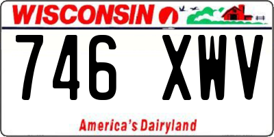 WI license plate 746XWV