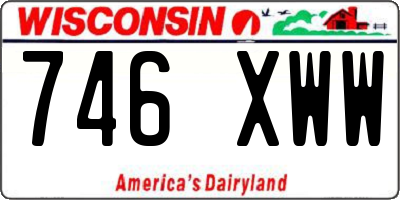 WI license plate 746XWW