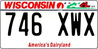 WI license plate 746XWX