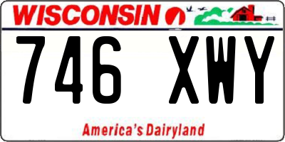 WI license plate 746XWY