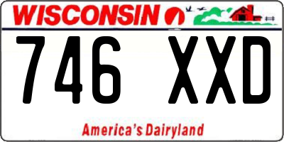 WI license plate 746XXD