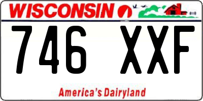 WI license plate 746XXF