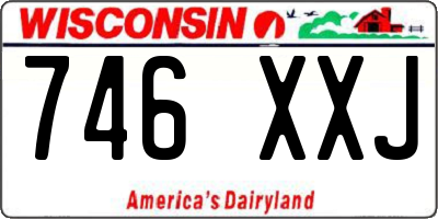 WI license plate 746XXJ