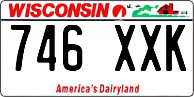 WI license plate 746XXK
