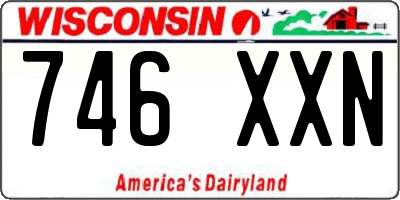 WI license plate 746XXN