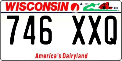 WI license plate 746XXQ