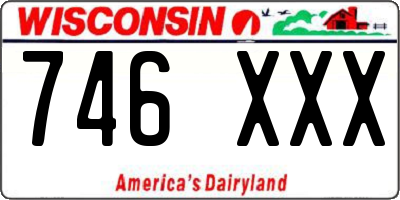 WI license plate 746XXX