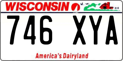 WI license plate 746XYA