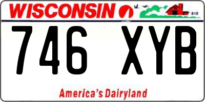 WI license plate 746XYB