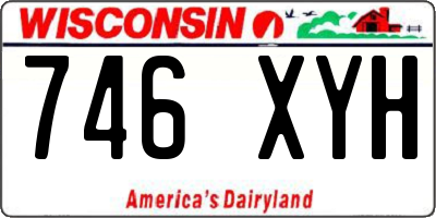WI license plate 746XYH