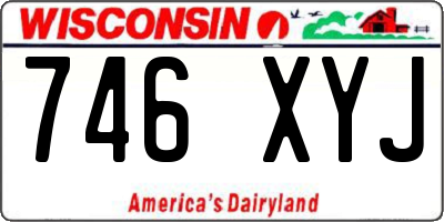 WI license plate 746XYJ