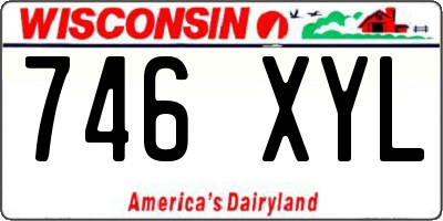 WI license plate 746XYL