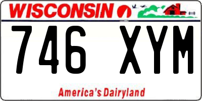 WI license plate 746XYM