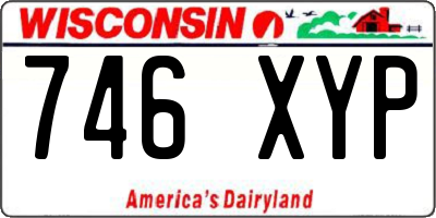 WI license plate 746XYP