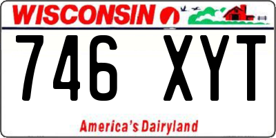 WI license plate 746XYT