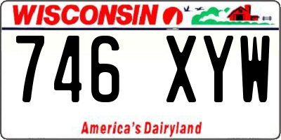 WI license plate 746XYW