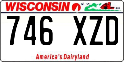 WI license plate 746XZD