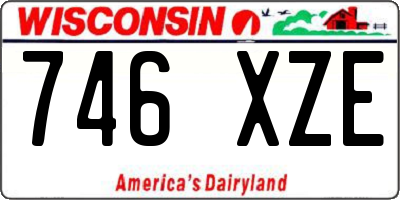 WI license plate 746XZE