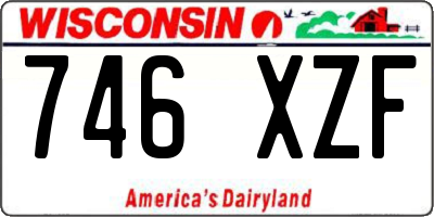 WI license plate 746XZF