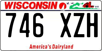 WI license plate 746XZH