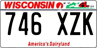 WI license plate 746XZK