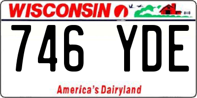 WI license plate 746YDE