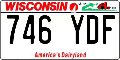 WI license plate 746YDF