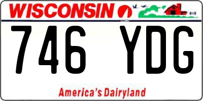 WI license plate 746YDG
