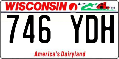 WI license plate 746YDH