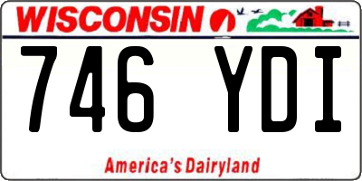 WI license plate 746YDI
