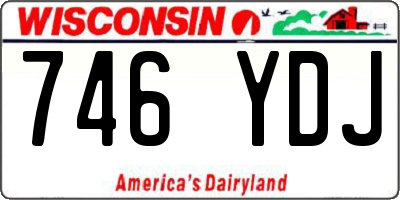 WI license plate 746YDJ