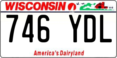 WI license plate 746YDL