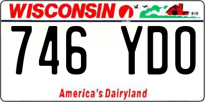 WI license plate 746YDO