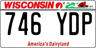 WI license plate 746YDP
