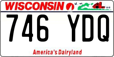 WI license plate 746YDQ