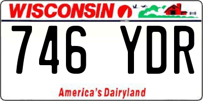 WI license plate 746YDR