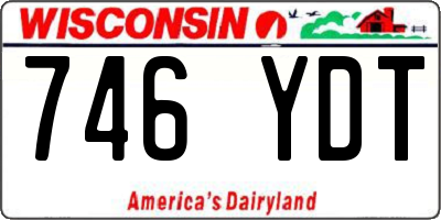 WI license plate 746YDT