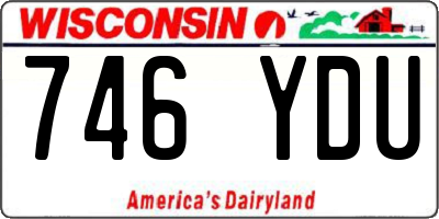 WI license plate 746YDU