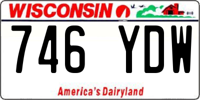 WI license plate 746YDW